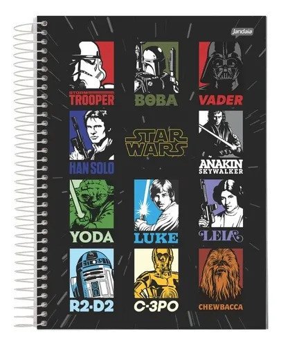CADERNO STAR WARS - 160 FOLHAS