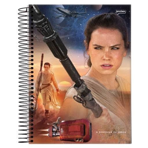 CADERNO STAR WARS O DESPERTAR DA FORÇA - 200 FOLHAS