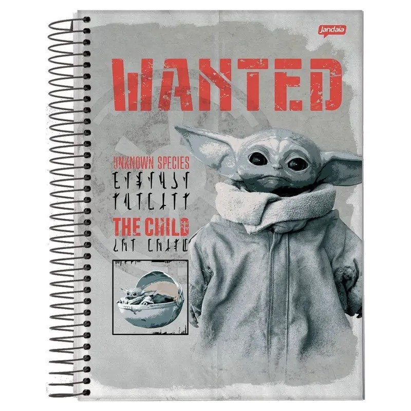 CADERNO STAR WARS MANDALORIAN - 160 FOLHAS