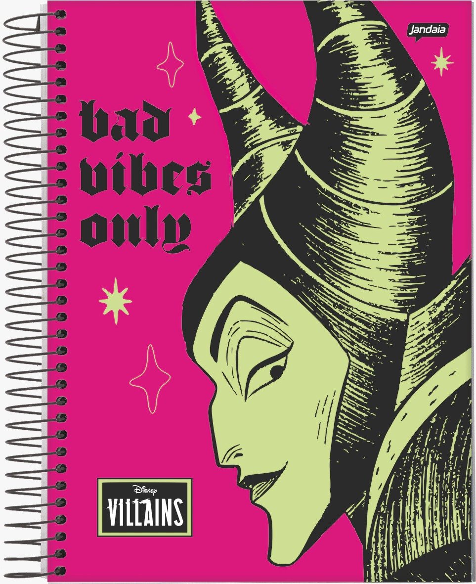 CADERNO VILLAINS - 160 FOLHAS
