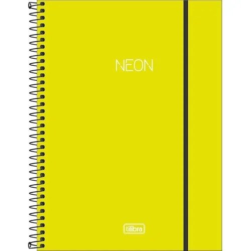 CADERNO NEON - 160 FOLHAS