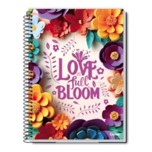 CADERNO  LOVE IN FULL BLOOM - 224 FOLHAS
