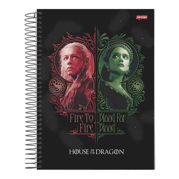 CADERNO HOUSE OF THE DRAGON - 240 FOLHAS