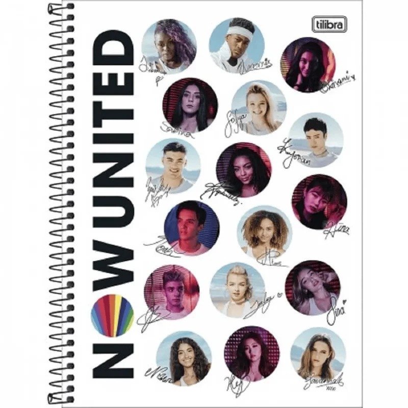 CADERNETA 1/4 NOW UNITED - 80 FOLHAS