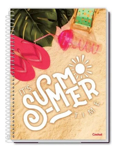 CADERNO IT`S SUMMER TIME - 160 FOLHAS