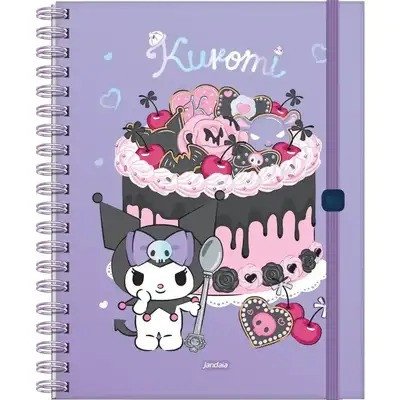 CADERNO INTELIGENTE KUROMI - 80 FOLHAS 