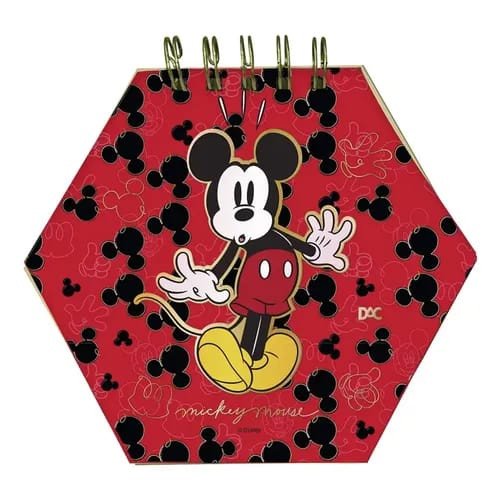 MINI FICHEIRO SMART MICKEY MOUSE - 80 FOLHAS