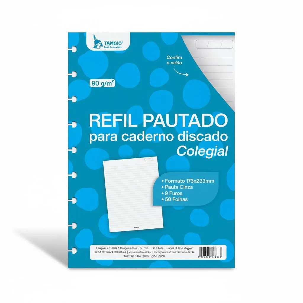 REFIL PAUTADO - 9 DISCOS 
