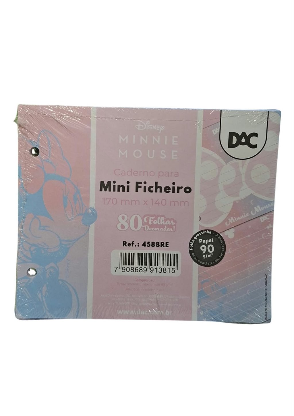 REFIL PARA MINI FICHEIRO - 80 FOLHAS