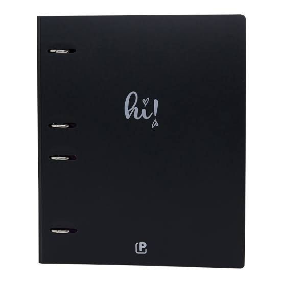 CADERNO ARGOLADO COLEGIAL PVC - 80 FOLHAS INTERNAS; 10 DIVISÓRIAS COLORIDAS; 1 SUPORTE SMARTPHONE