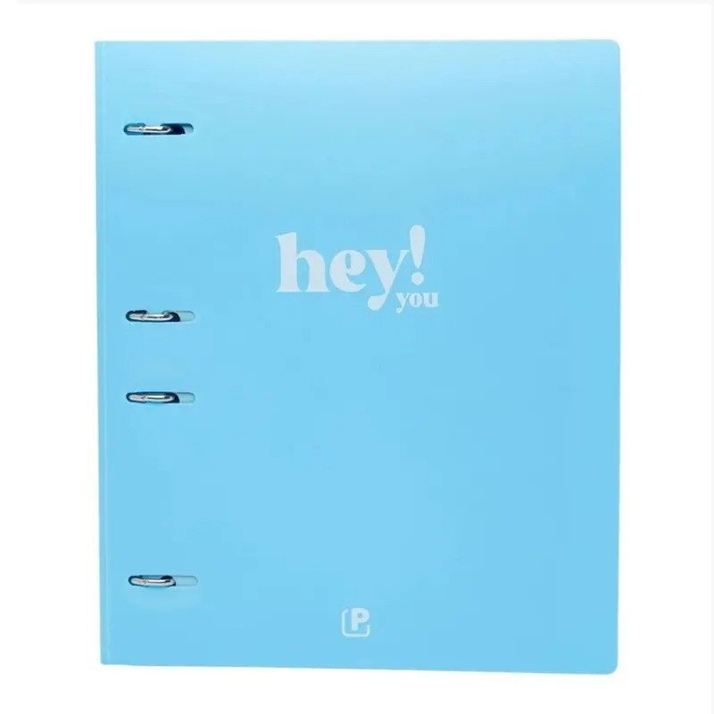 CADERNO ARGOLADO COLEGIAL PVC - 80 FOLHAS INTERNAS; 10 DIVISÓRIAS COLORIDAS; 1 SUPORTE SMARTPHONE