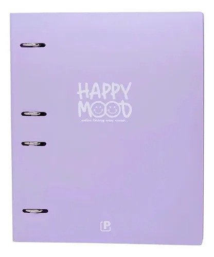 CADERNO ARGOLADO COLEGIAL PVC - 80 FOLHAS INTERNAS; 10 DIVISÓRIAS COLORIDAS; 1 SUPORTE SMARTPHONE