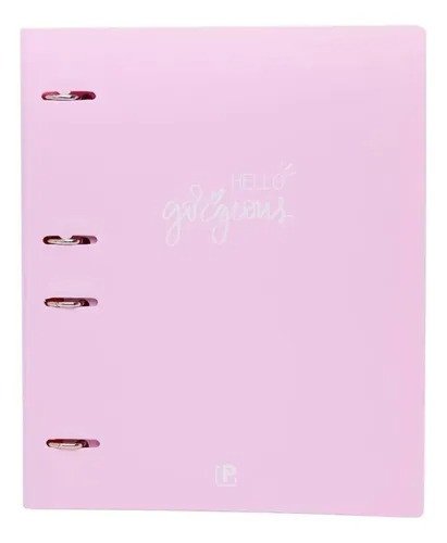CADERNO ARGOLADO COLEGIAL PVC - 80 FOLHAS INTERNAS; 10 DIVISÓRIAS COLORIDAS; 1 SUPORTE SMARTPHONE