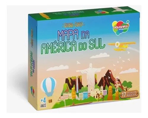 JOGO QUEBRA-CABEÇA MAPA DA AMÉRICA DO SUL