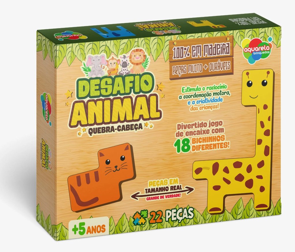 JOGO QUEBRA CABEÇA DESAFIO ANIMAL 