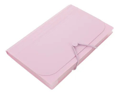 PASTA SANFONADA A4 C/12 COLORS - ROSA PASTEL (230X38X330 MM)