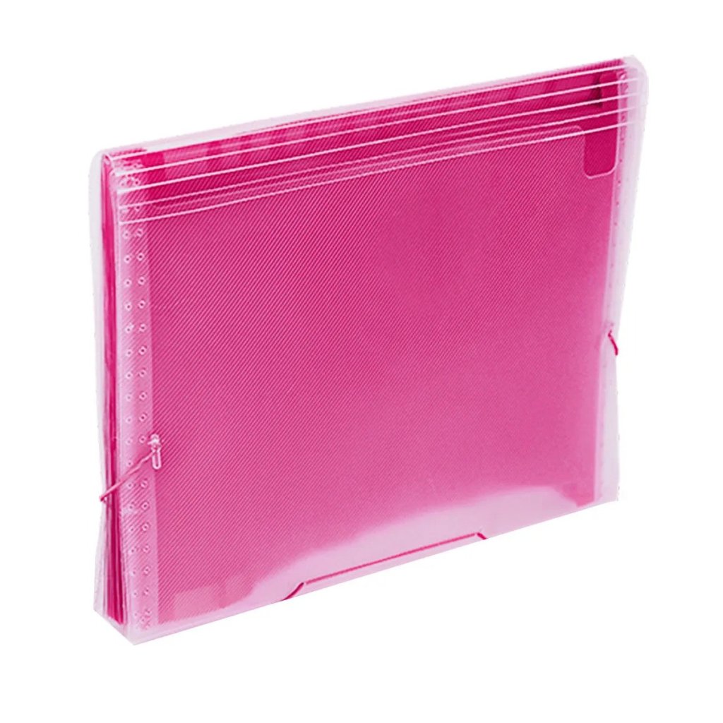 PASTA SANFONADA A4 C/12 - FUSION PINK (38X230X330 MM)