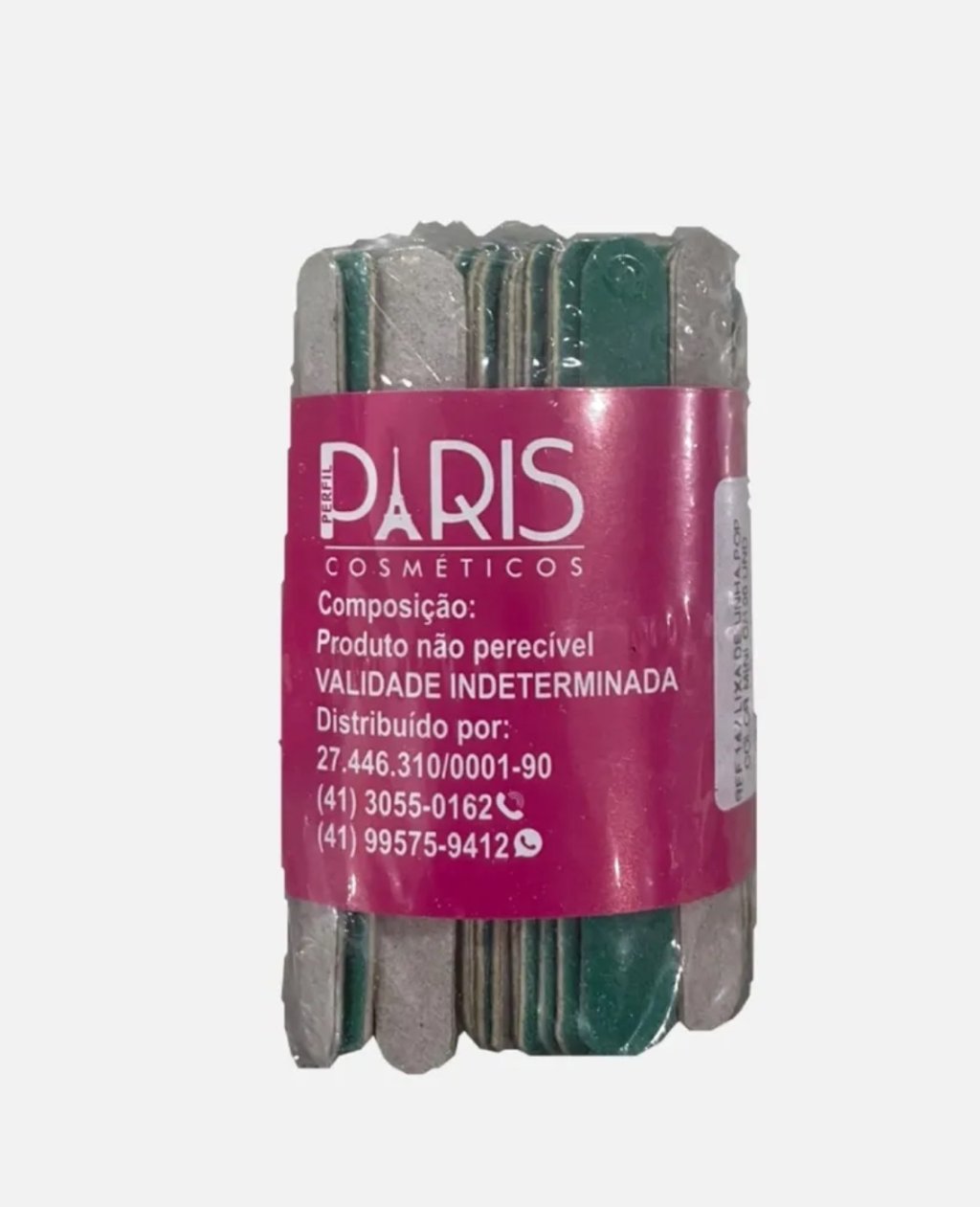 Lixa mini unhas Paris color pop verde c/100