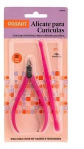 alicate proart com espatula aco inox cabo plastico acp01b acp02b