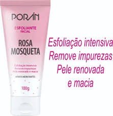 esfoliante facial poran rosa mosqueta 100g