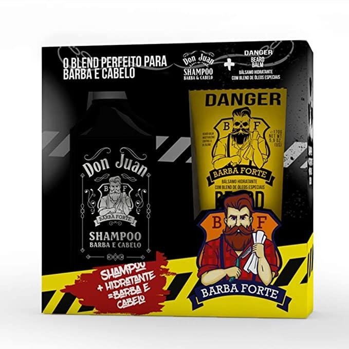 kit shampoo + balm barba forte