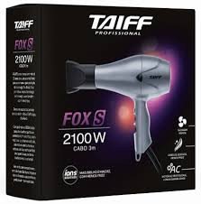secador taiff fox ion s prata 2100v 127v