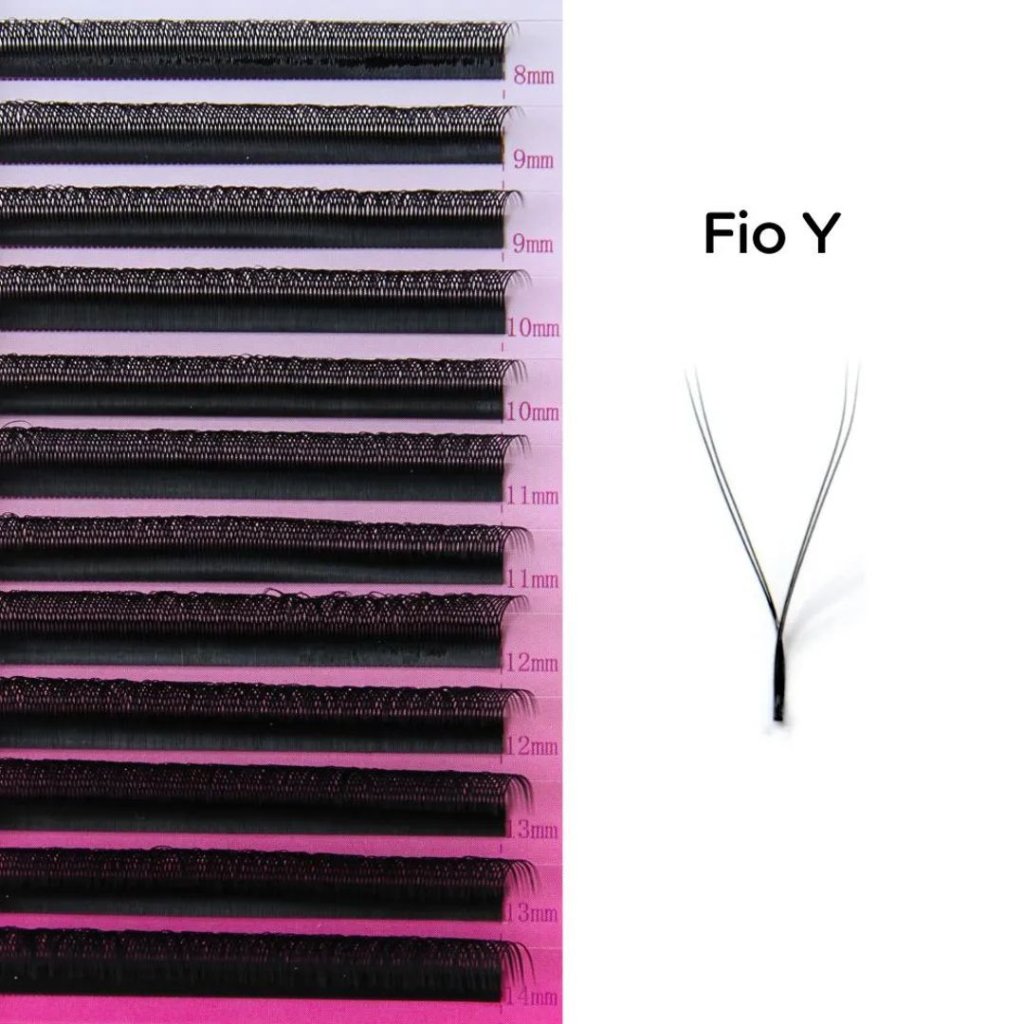 cilios fadvan yy 0,07d por tamanhos 9mm-10mm-11mm-12mm-13mm-14mm-15mm unidade individual