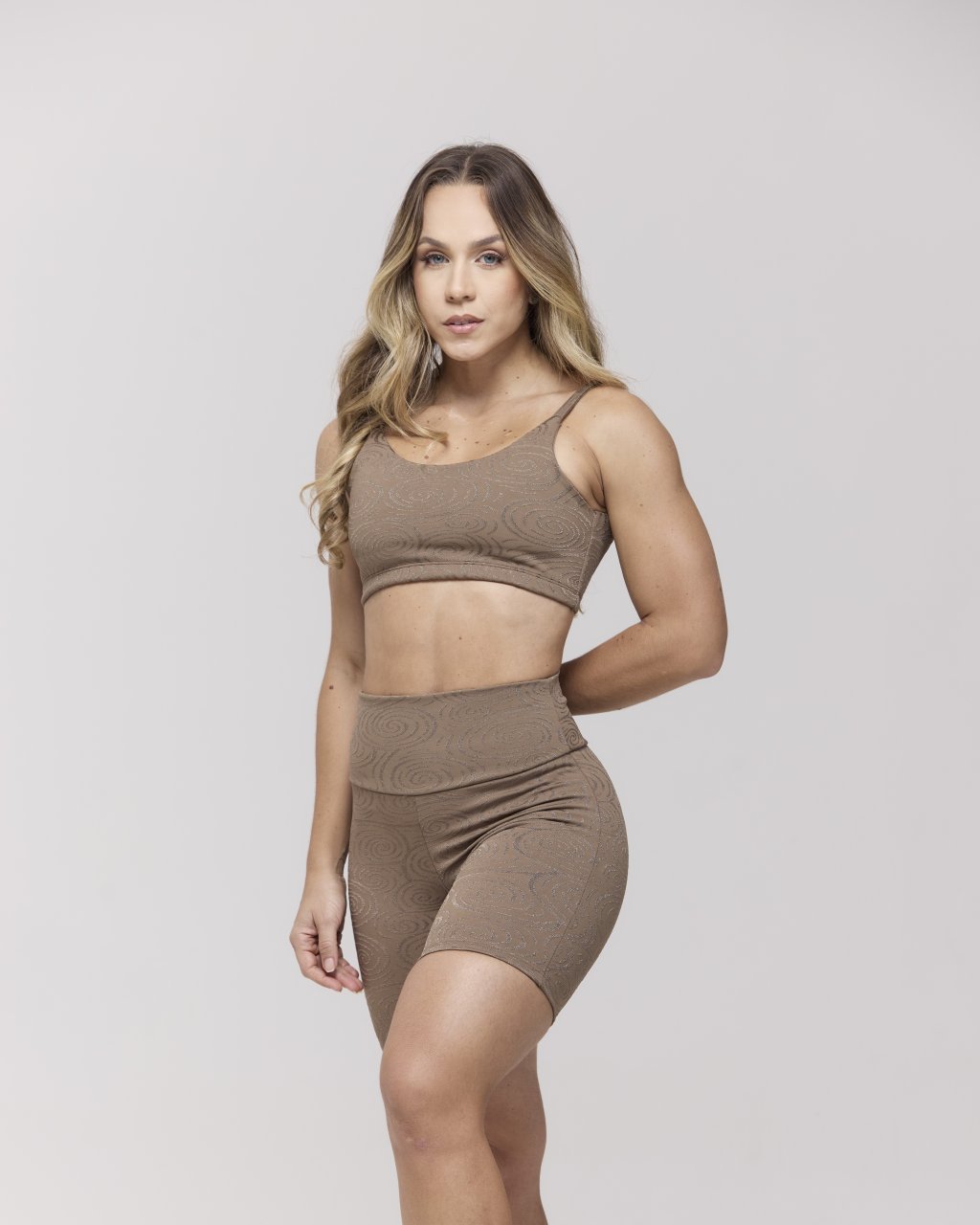 Conjunto Texturizado Short Básico+Top Elástico 