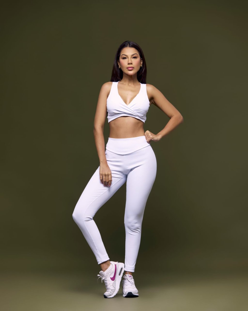 conjunto canelado top sabrina + calça empina