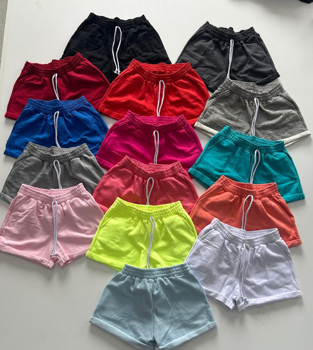 Short de moletom infantil 