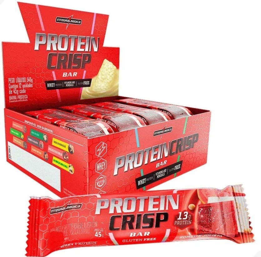 Caixa Protein Crisp Bar (Integralmédica) 