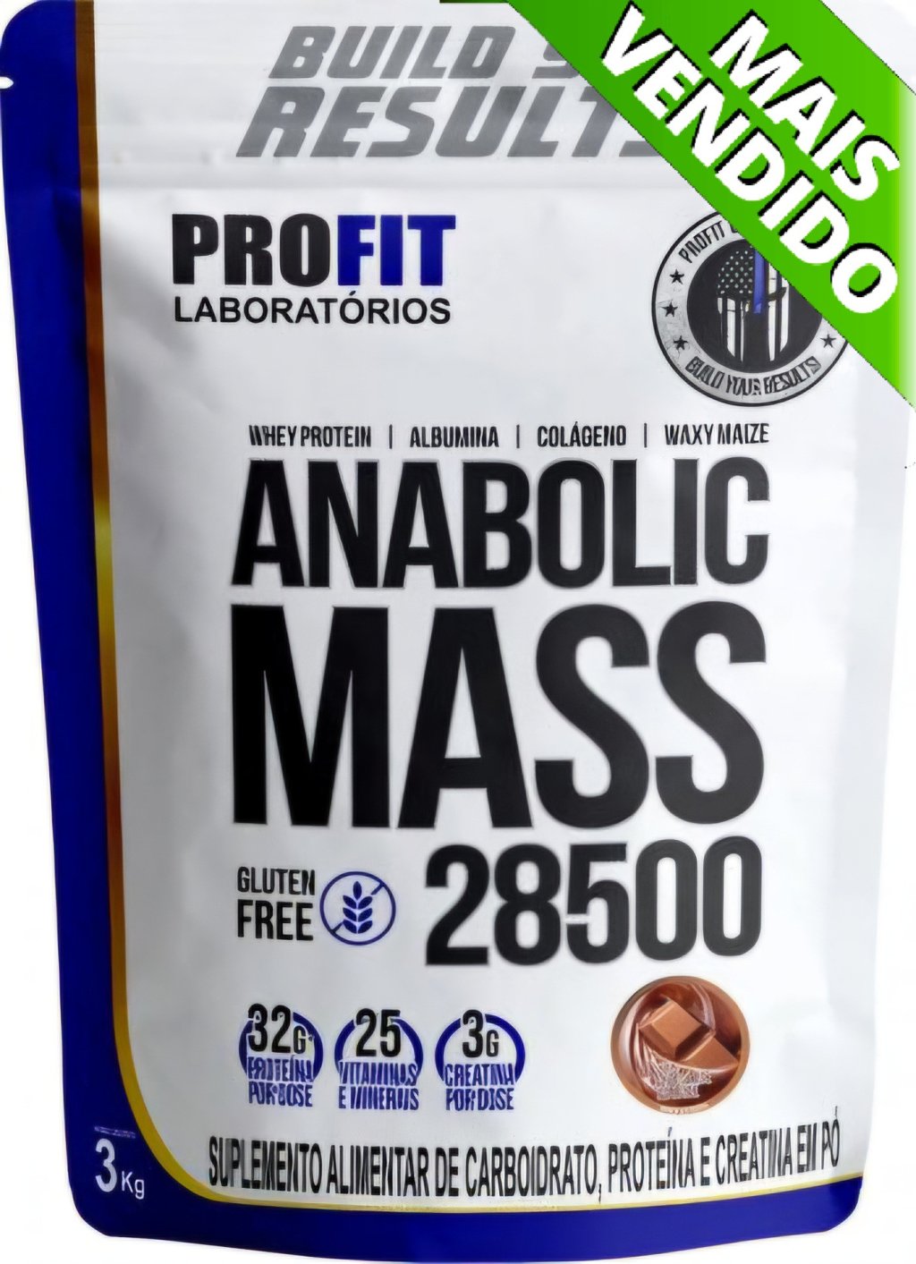 ANABÓLIC MASS HIPERCALORICO Com Creatina na composição (Profit)