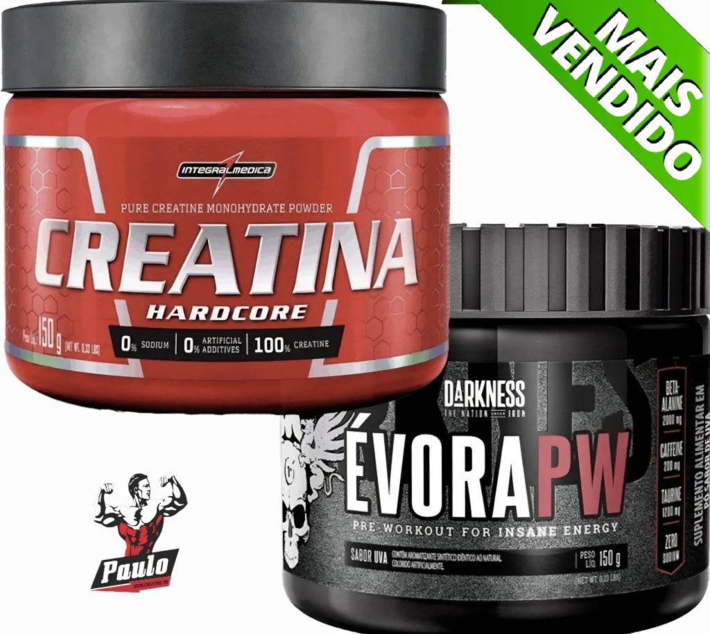 Kit creatina 150g 100% Pura + Évora 150g (Integralmédica)