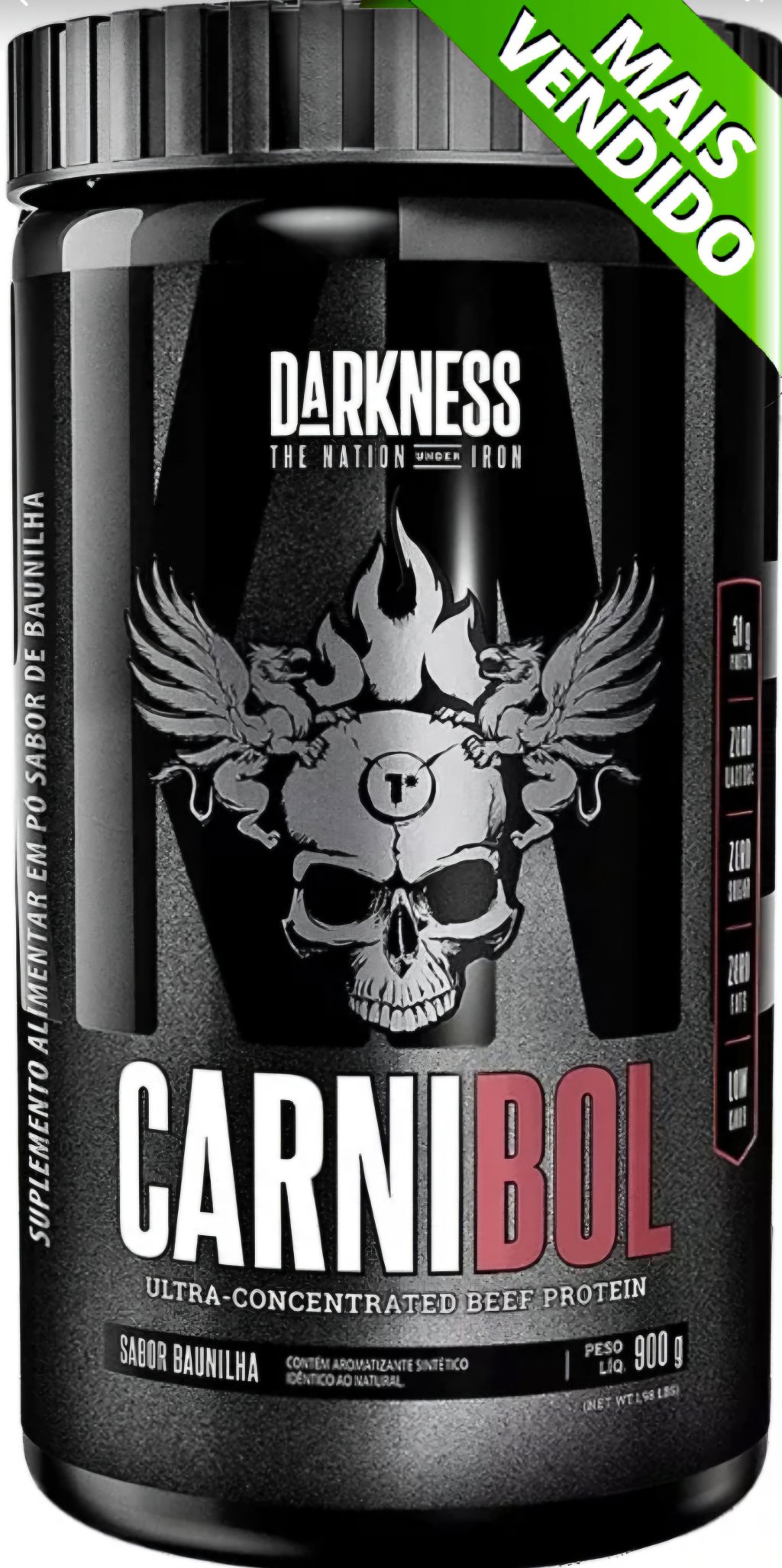CARNIBOL Zero Lactose (Darkness Integralmédica) 80% Proteína Da Carne 
