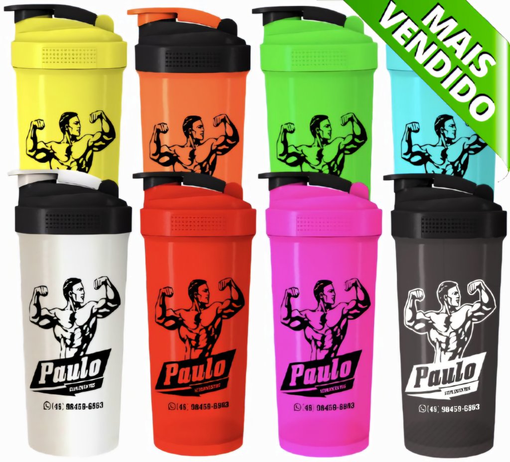 Coqueteleira Paulo Suplementos Escolha a cor na seta a baixo 👇