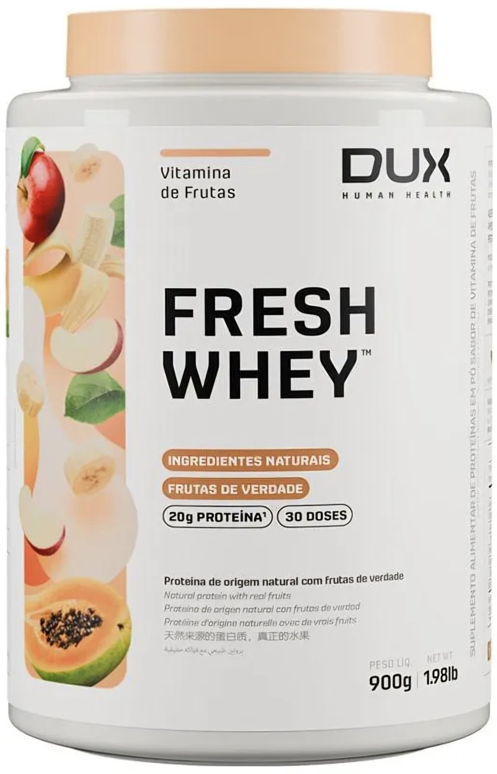 ✅FRETE-GRÁTIS Fresh Whey (DUX) 3w 65% Concentrado, Isolado, Hidrolisado do Leite 