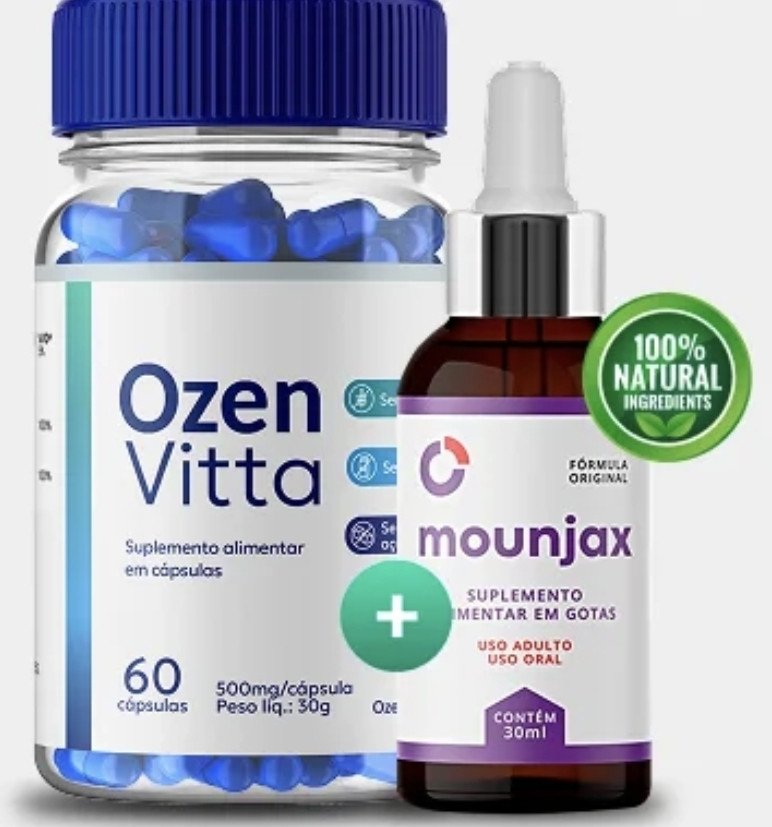 Kit OzenVitta + Mounjax Original (Emagrecedor Natural) + Brinde 🎁