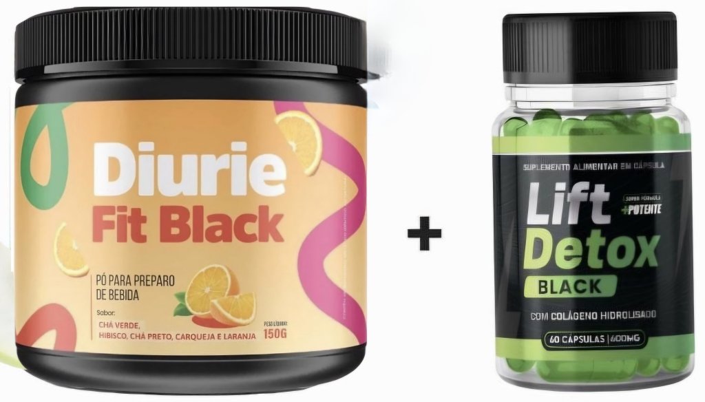 Kit Diuriefit + Lift Detox BLACK + 5 e-books em PDF sobre emagrecimento