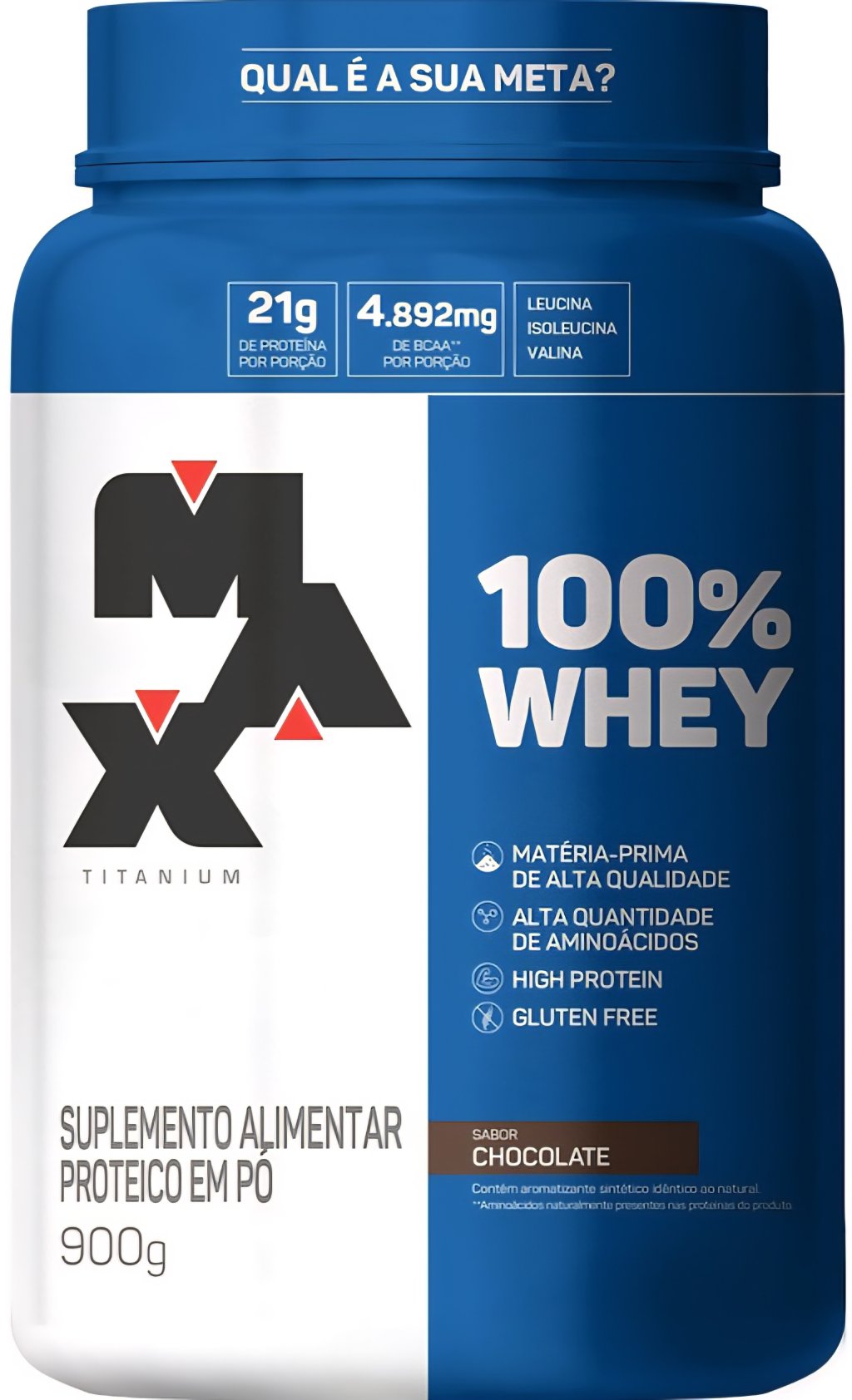 WHEY 100% CONCENTRADO (Max Titanium) 70% Proteína Concentrada do Leite