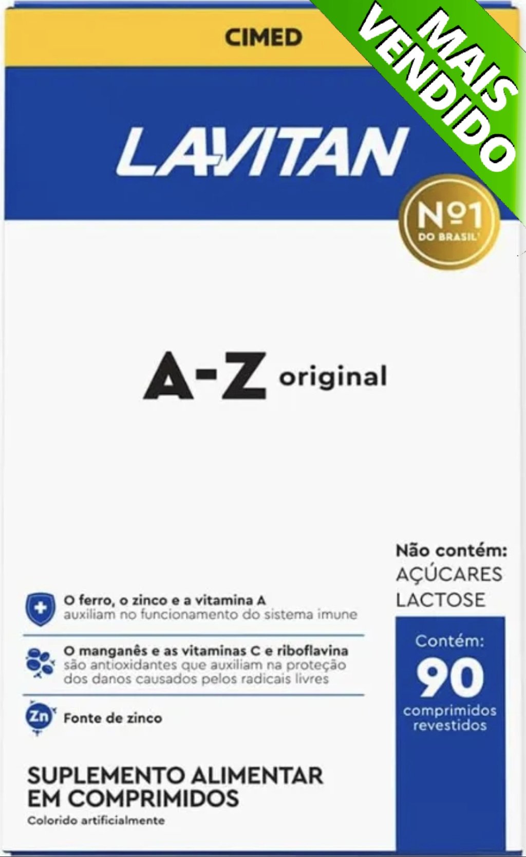 Lavitan A-Z Original Multivitamínico / Polivitaminico (CIMED)