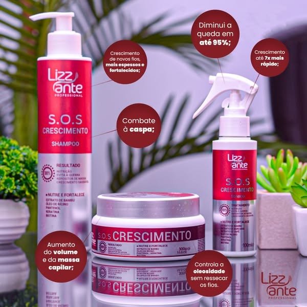 Kit SOS CRESCIMENTO Lizz ante