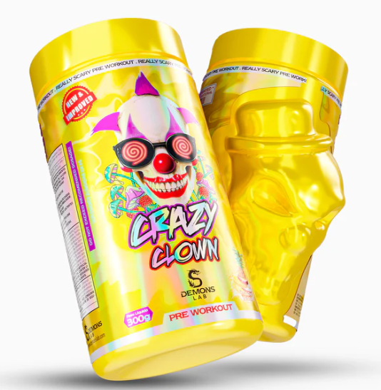 Pré Treino Crazy Clown (Demons Lab)  Com Beta Alanina, 300mg de cafeína por dose