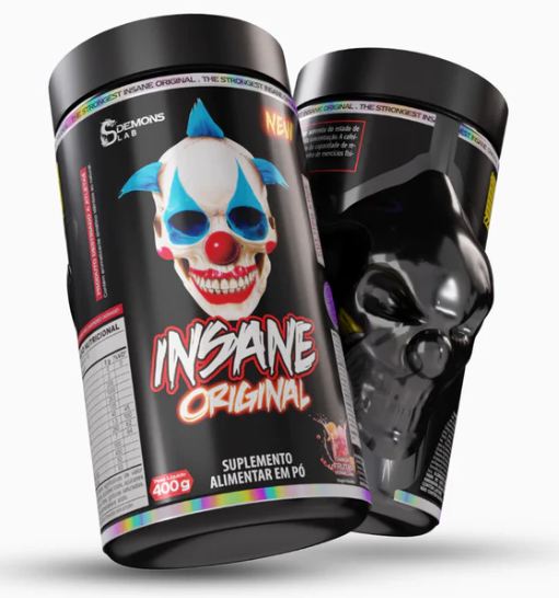 Pré Treino Insane Original (Demons Lab) Com Beta Alanina, 400mg de cafeína por dose