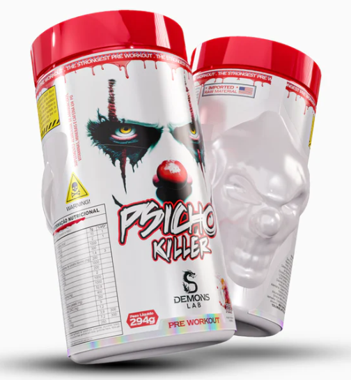 Pré Treino Psicho Killer (Demons Lab) Com Beta Alanina, 400mg de cafeína por dose
