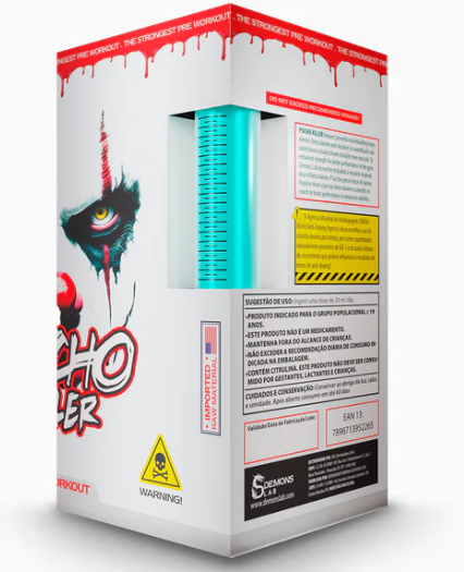 Pré Treino Psicho Killer (Demons Lab) Com Beta Alanina, 400mg de cafeína por dose
