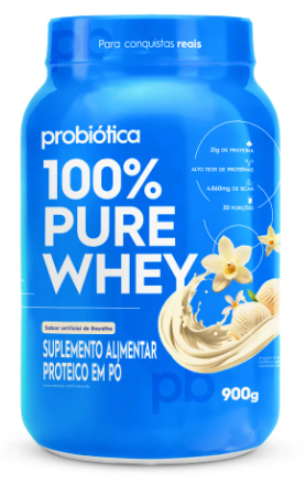 ✅FRETE-GRÁTIS 100% PURE WHEY (Probiótica) 70% Proteína Concentrada do Leite