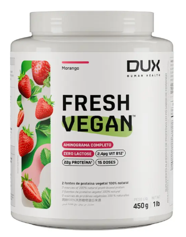 ✅FRETE-GRÁTIS FRESHVEGAN (Dux) 75% Proteína Vegetal - ervilha e arroz