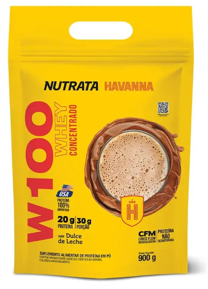Whey Protein Concentrado W100 Havanna (Nutrata) 67% Proteína Concentrada do Leite