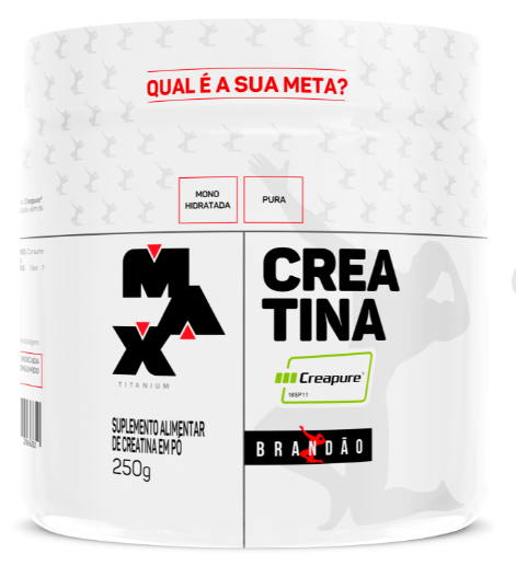 Creatina / Creatine ✅Creapure Rafael Brandão (Max Titanium) 100% Pura