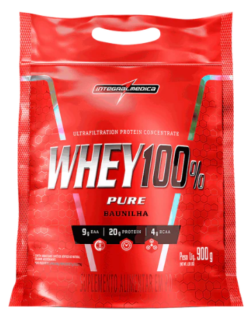 ✅FRETE-GRÁTIS Whey 100% Pure (Integralmédica) 70% Proteína Concentrada do Leite